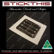 VL Shift Pattern Console Badge/Decal - Holden HSV SV Walkinshaw - 6 Speed