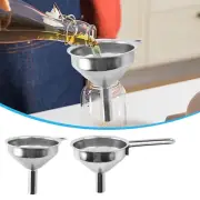 Strap Handle Stainless Steel Strainer Funnel Hip Flasks Pot Wine Filler For
