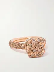 [Pomellato] Pomellato - Nudo Solitaire Petit 18-karat Rose And White Gold Diamond Ring - 52 52 Gold