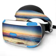 Skin Wrap for Sony Playstation PSVR Headset Beach Tide Water Rocks Sunset