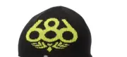 686 Boys Reversible Beanie (Black Topo) M0WBNE52-BLK