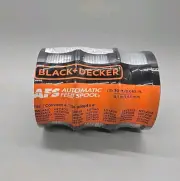 3 Pack Black & Decker Automatic Feed Trimmer Line Spool AF-100-3ZP