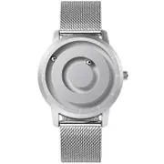EUTOUR New Magnetic Metal Multifunctional Men's Fashion Sports Quartz Simple Waterproof Watch - Stainless Steel Strap 2