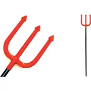 110cm HALLOWEEN RED DEVIL TRIDENT Fork Fancy Dress Costume Party Stick Accessory