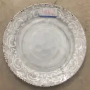 Nicole Miller Grey Rustic Medallion Print MELAMINE Side Plates Set 4
