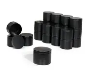Candle Tins with Lids, 24 Pack Seamless Bulk Candle Containers for 8oz Black
