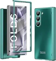 Case for Samsung Galaxy Z Fold6, Built-in Screen Protector Film, Fashionable Lightweight and Ultra-Thin Case (Green,for Galaxy Z Fold6)