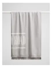 [Country Road] Cr Organically Grown Cotton Heritage Throw in Grey Marle