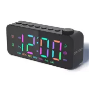 FM Radio Digital Alarm Clock Dimmer Bedside Dual Alarm Snooze Large Display AU