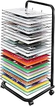 Art Drying Rack, Art Shelf Storage Rack On Wheels, Ideal for Education Schools and Art Clubs Shelf,Silk Screen 8KA3 Album Display Rack 20/25/30/35floors (Size : 30 Floors)