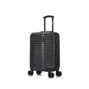 InUSA Ally 20 in. Black Lightweight Hardside Spinner Carry on