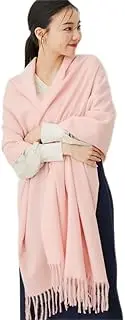 ViS(ビス) Bis Women's Stole (Recycled Poly) Smooth Touch Plain Large Size Stole, pink sub (65), F