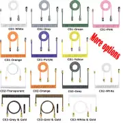 MAMBASNAKE Coiled Cable, Pro Custom USB-C Aviator Cable for Mechanical Keyboard