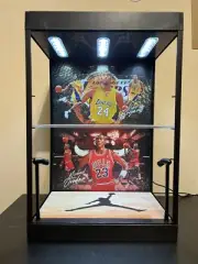 Michael Jordan & Kobe Bryant PSA & BGS Card Display Case with LED Lights - NBA