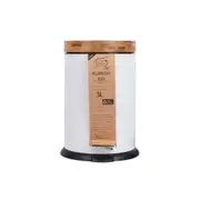 Eco Basics 3L Rubbish Bin/Trash Garbage Can Waste Container Storage Round White