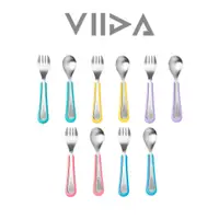 在飛比找蝦皮商城優惠-【VIIDA】Soufflé 抗菌不鏽鋼叉匙組(L)｜翔盛國