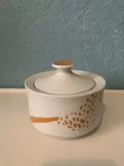 Cathy Hardwick for Mikasa "The Wheat" Orange Sugar Bowl L1094 NEW