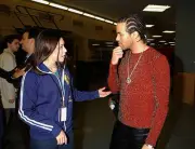 Michelle Branch and Craig David at The Z100 Jingle Ball 2001 at Ma- Old Photo 2