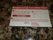 KMART COCA COLA 35MM CAMERA REBATE PAD 2000 SEARS SODA ADVERTISING 35 MM UNIQUE
