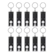 LED Keychain Flashlight Flat Torch for Outdoor Camping Hiking A 10 Pack M6W8