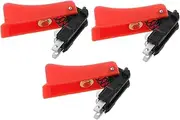 Beatifufu 3pcs Repair Switch Toggle Switch Welding Torch Trigger Assembly Welding Torch Trigger Plastic Red