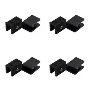 Aluminum Alloy Glass Shelf Clamp Clips，8 Pcs Square Glass Clamp Clips Adjusta...