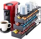 Vertuo Capsule Holder Drawer for Nespresso with Glass for Cabinet Vertuoline Pod