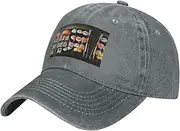 [JBYJBX] Sushi Pattern Print Baseball Hat,Personalized Baseball Cap,Sun Hats, Trucker Cap Dad Hat Gift Men Women