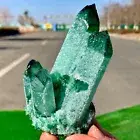 238G New Find green PhantomQuartz Crystal Cluster MineralSpecimen 708