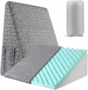 Triangle Wedge Pillow for Sleeping Bed Wedge Pillow for After Surgery Elevate...
