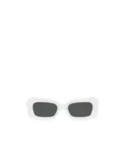 rectangle-frame sunglasses 52 white