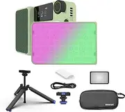 Amaran Ace 25c Kit Camera Video Light with Carrying Case,Mini Tripod,25w CCT 2300K-10000K RGB Pocket Light Support APP Control,Rechargeable PD Charging for TikTok, Creator, Photographer(Green)