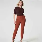 SPANX On The Go Ankle Slim Straight in Bronze Glow Women's Small Tummy Shaping