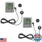 2 pcs Refrigerator Thermometer Freezer Alarm Digital Freezer Thermometer Frid