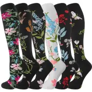 Christmas Compression Socks for Women & Men-6 Pairs 20-30mmhg Support Running...