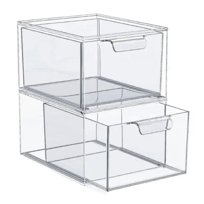 Stackable Stationery Desk Drawer Storage Box Washbasin Bathroom Storage Holder