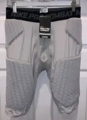 NIKE Pro Combat Grey Black Deflex Padded Compression Basketball Shorts Mens XL