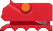 Cat Scratchers Cardboard Cutter, 3D Printed DIY Cardboard Cutting Tool for Cat Lovers, Handheld Cardboard Stripper for Making Scratching Board Cats Bed (Red)