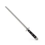 GÜDE Solingen Sharpening Steel Forged, 26 cm, POM Black, Alpha, Double Cros