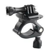 Small Size Bicycle Motorcycle Handlebar Fixing Mount for GoPro Other Action Cameras(Black)