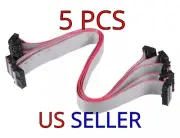 16 Pin Ribbon IDC Female Flat Data Signal Cable for LED Signs - 13"-Pack of 5