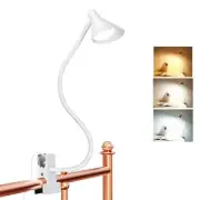 Clip On Reading Book Light Desk Lamp for Room Bed Working Studying Reading