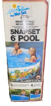 Vintage The Wet Set Snapset swimming pool kids retro 1985 NEW RARE Jungle Theme