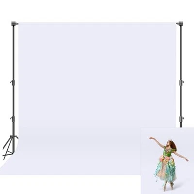 Backdrop Background for Photoshoot High Density Photography 8FT X 10FT White