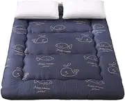 Japanese Sleeping Floor Mattress, Soft Futon Floor Mattress,Breathable Tatami Fold Wool Wrap Mattress Thick Warm Bed Pad Double Sleeping Mat