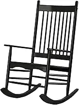 Rocking Chair Lounge Chair Wood Rocking Chairs for Adults, Outdoor Patio Garden Rocking Chair, Front Porch Rockers for Balcony Lawn Backyard, Load 330lb