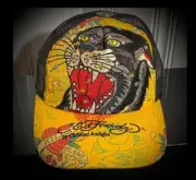 Rarest Authentic Vintage Ed Hardy by Christian Audigier Black Panther New Hat