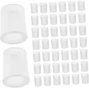 50pcs Perfume Packaging Conversion Head Filter Spa Headband for Washing Face Perfume Atomiser Refillable Perfume Bottle Nozzle Perfume Packaging Funnel Transparent Pp
