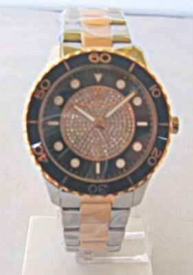 Michael Kors Ladies Runway Two Tone Watch - MK6960