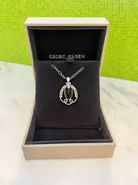 在飛比找Yahoo!奇摩拍賣優惠-Georg Jensen 💋日本限定首刻1990黑瑪瑙項鍊 